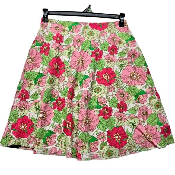 Y2K 2000s Vintage‎ Gap A-Line Flare Skirt Women's 1 Floral Zipper 21" - Picture 1 of 7